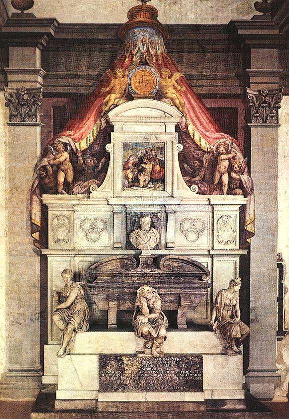 VASARI, Giorgio Monument to Michelangelo ar